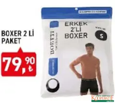 BOETTİ BOXER 2'Lİ PAKET fiyat ve kampanya bilgisi
